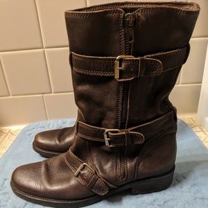 JCrew Brown Leather Boots